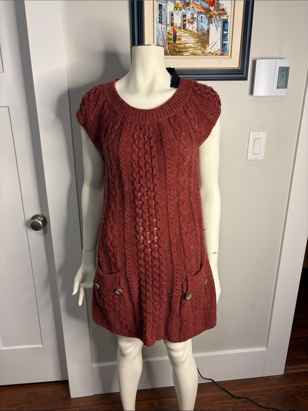 Free people sweater dress with pockets